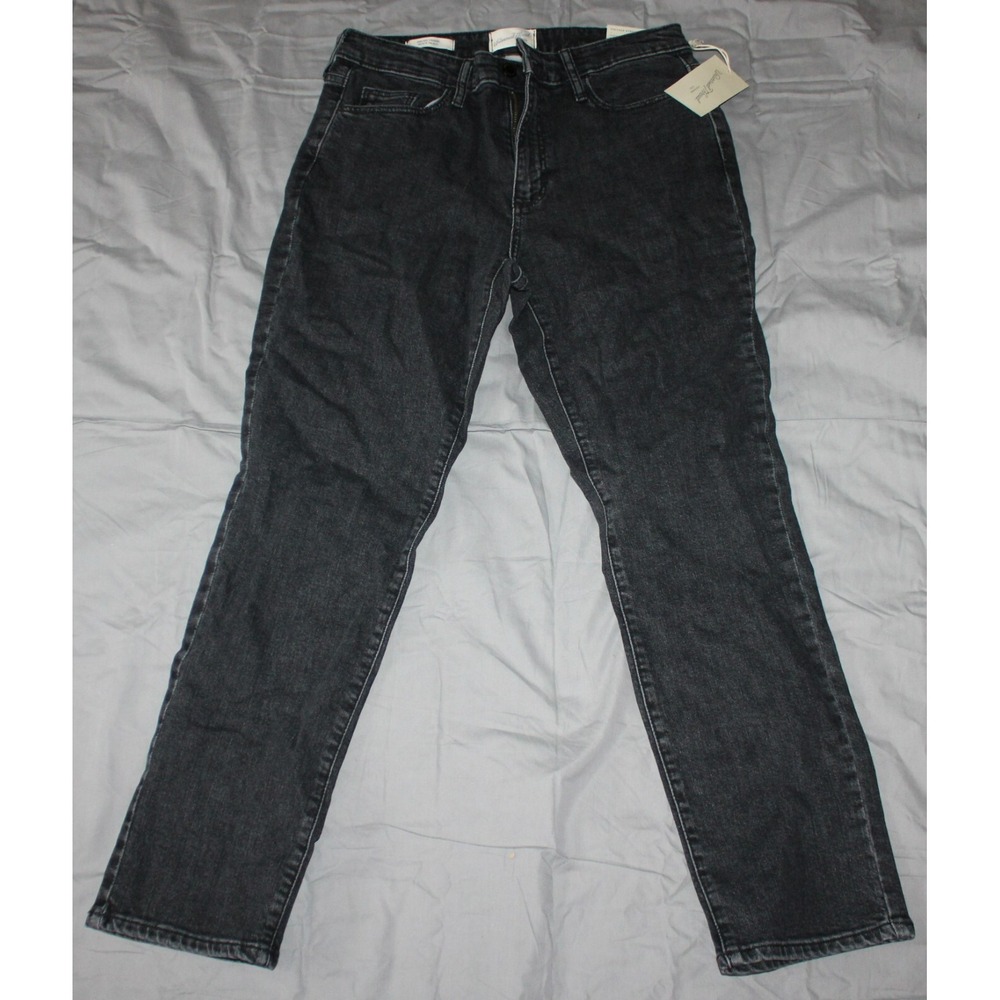 Universal Thread Women's Size 6 High Rise Straight Jeans Black